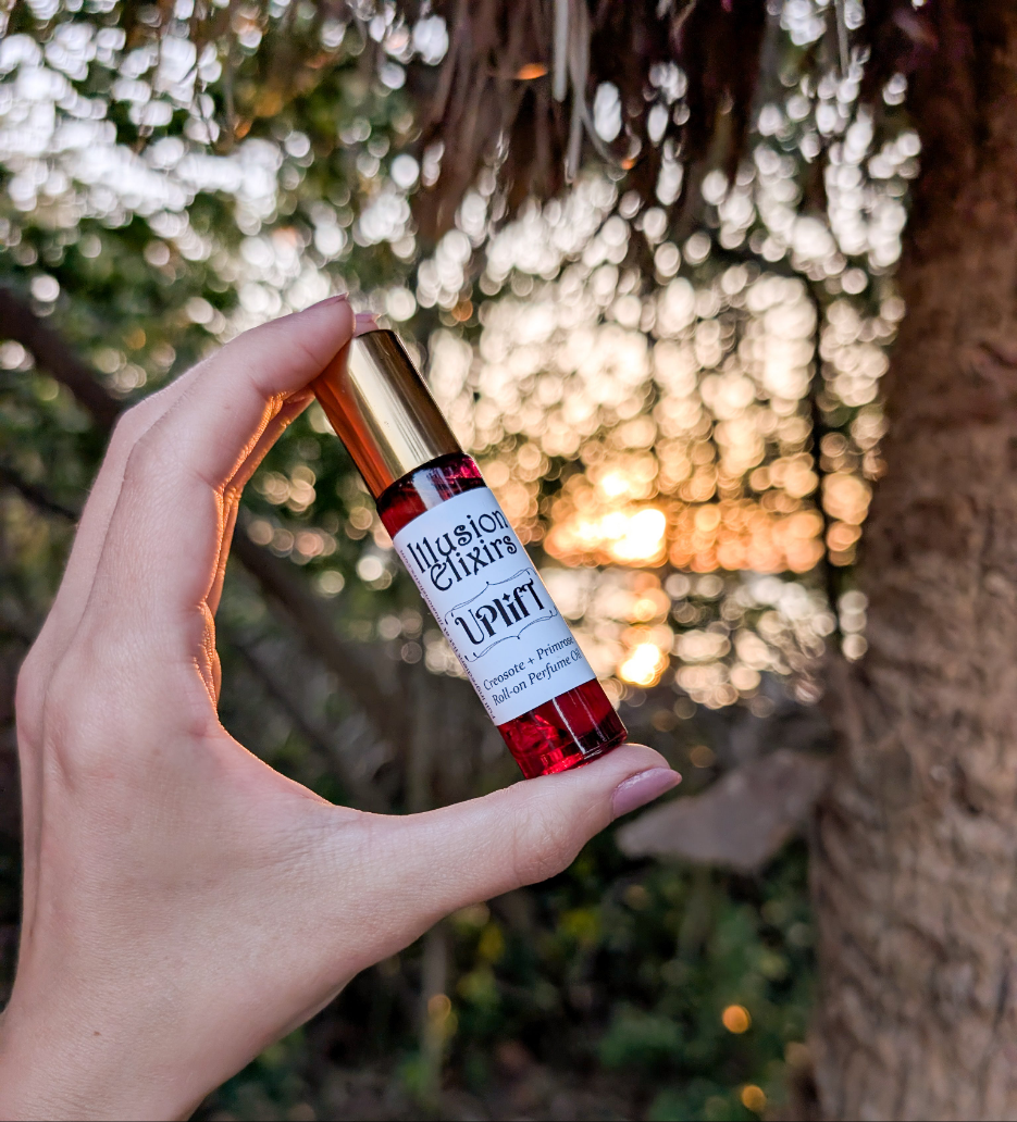 Uplift Creosote + Primrose | Desert after Rain Roll-on Essential Oil Perfume