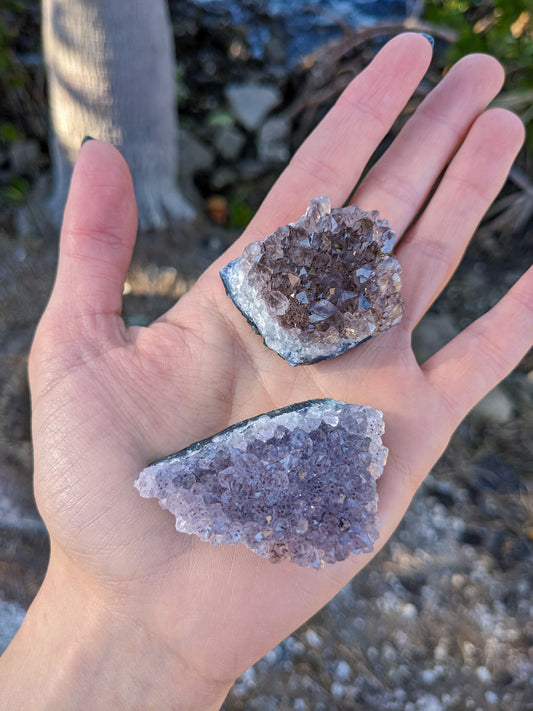 ONE Small Amethyst Cluster Raw Crystal