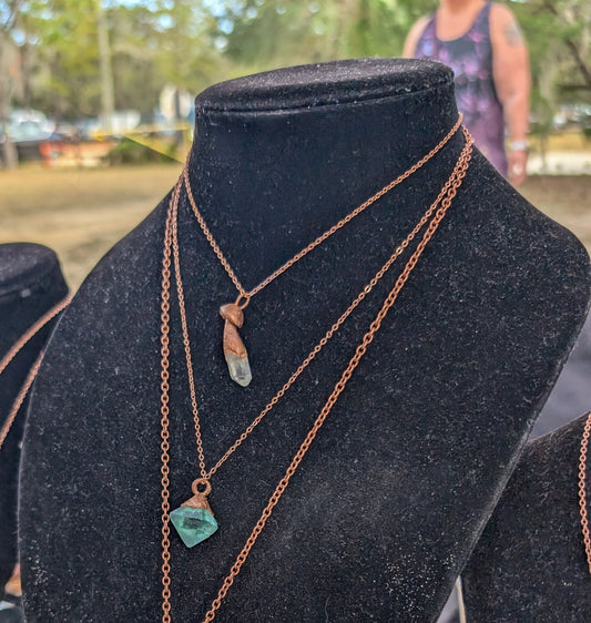 Flourite Pendant Necklace Power Talisman