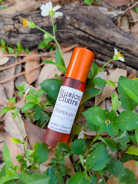 Temperance | Lavender + Green Tea | Bitter Floral Roll-On Perfume Oil