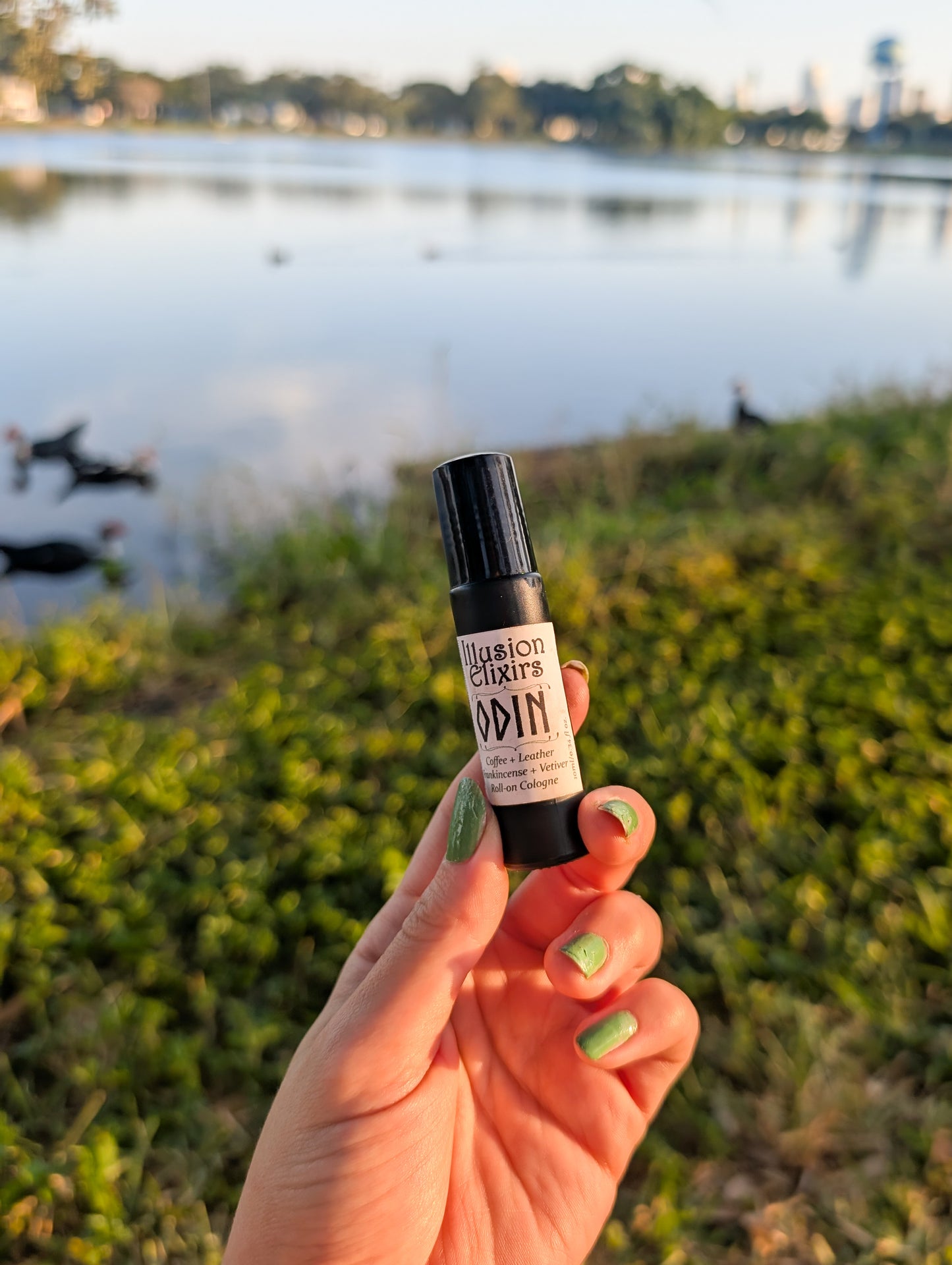 Odin Coffee + Leather + Frankincense + Vetiver | Bold Earthy Roll-on Essential Oil Perfume