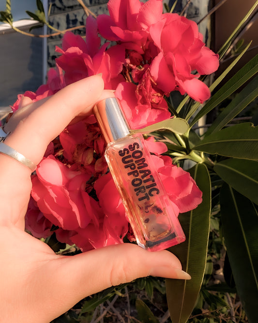 Somatic Support | Jasmine + Ylang Ylang + White Tea| Heart-Centered Floral Roll-On Aromatherapy Oil Perfume
