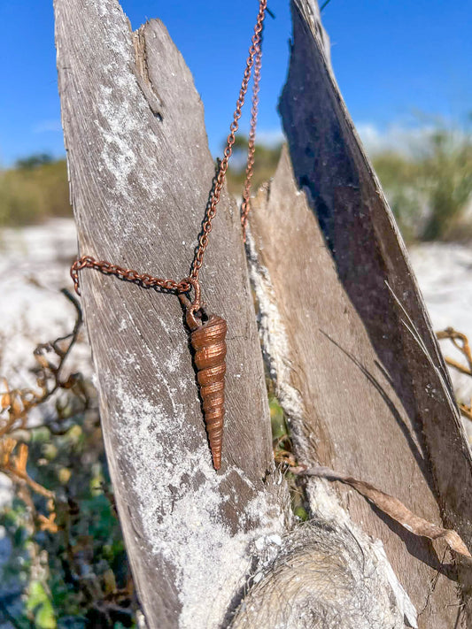 Perfectly Plated Real Copper Seashell